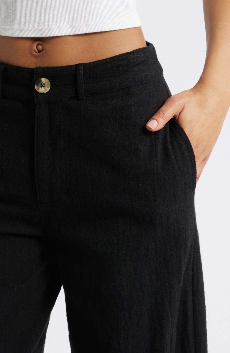 Rip Curl Vacation Crop Wide Leg Cotton Slub Pants, Alternate, color,