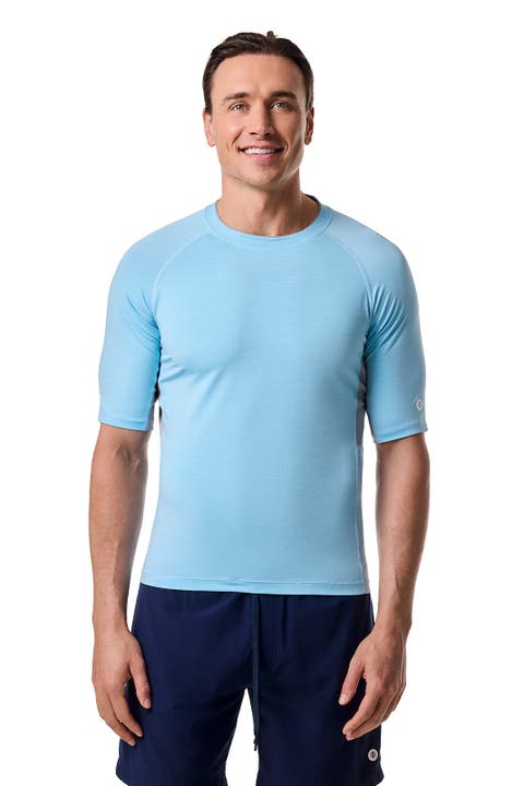 Men's Ultimate Short Sleeve Rash Guard, UPF 50+ Sun Protection