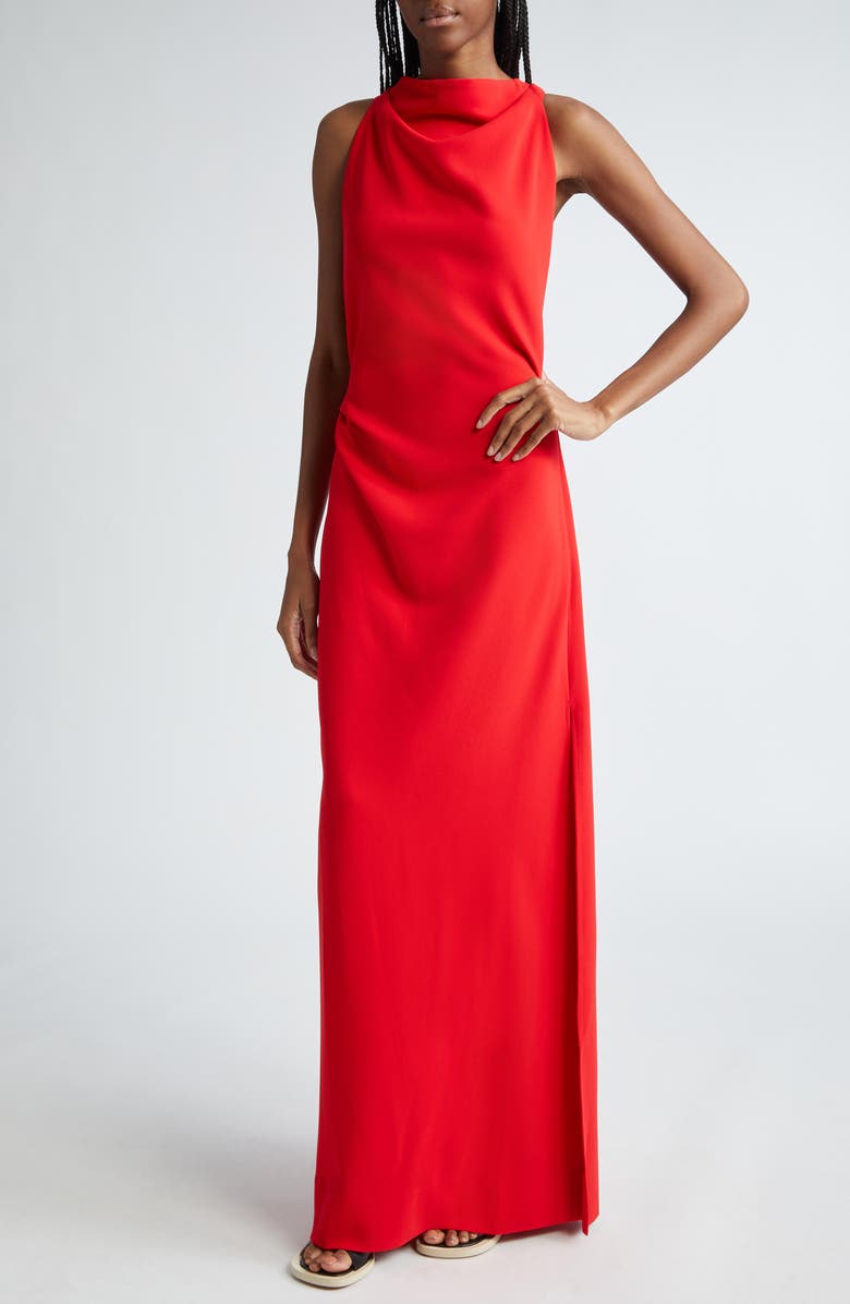 Proenza Schouler Faye Draped Backless Gown, Alternate, color, 
