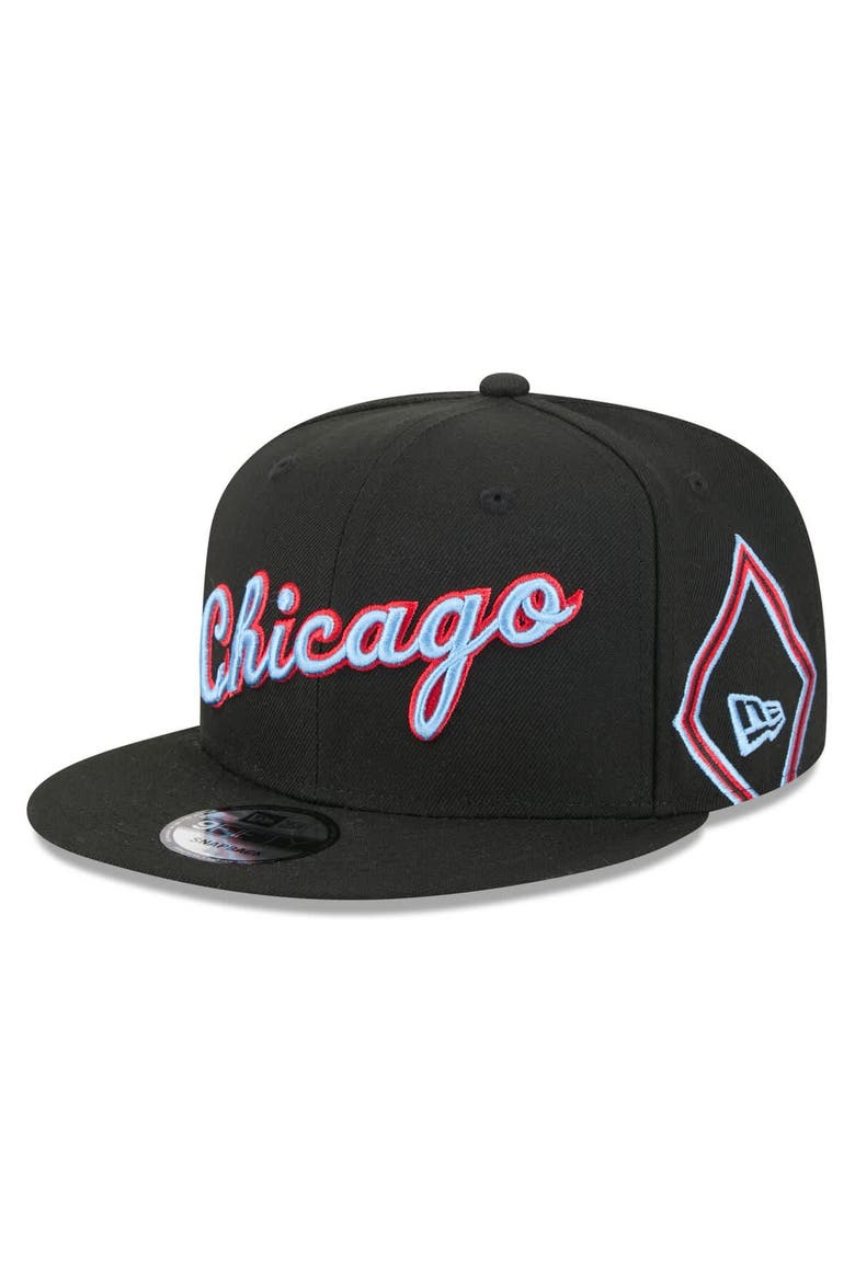 Men's New Era Black Chicago Bulls 2025/26 City Edition 9FIFTY Snapback Hat, Alternate, color, Black