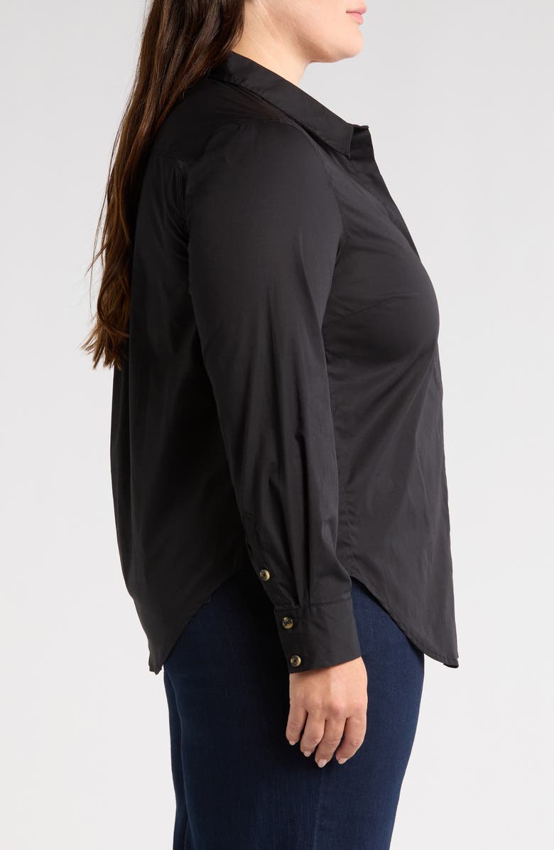 Universal Standard Elbe Classic Fit Button-Up Shirt, Alternate, color, 