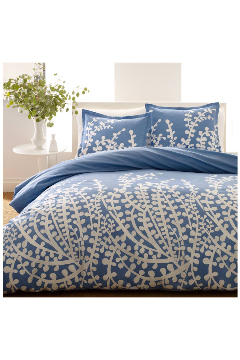Branches Cotton Duvet Cover Set, Alternate, color, BLUE