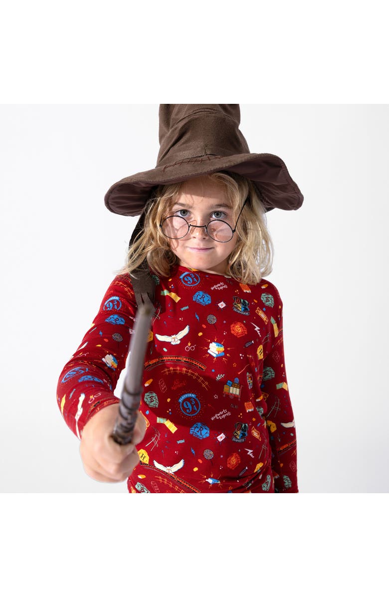 Bellabu Bear Kids' Hogwarts Express Set of 2 Piece Pajamas, Alternate, color, Hogwarts Express