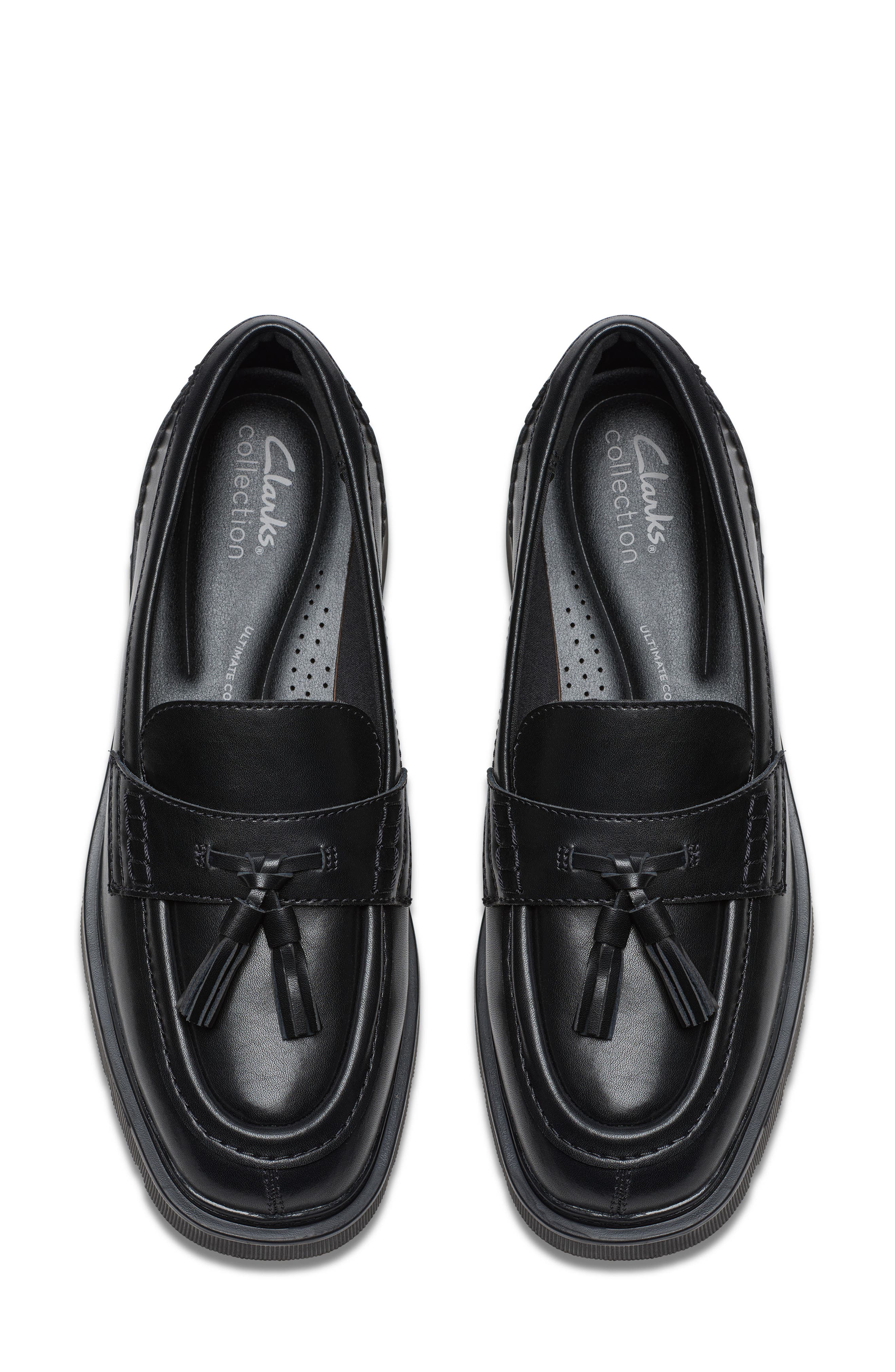 Lauryl Tassel Loafer, Alternate, color, BLACK LEATHER