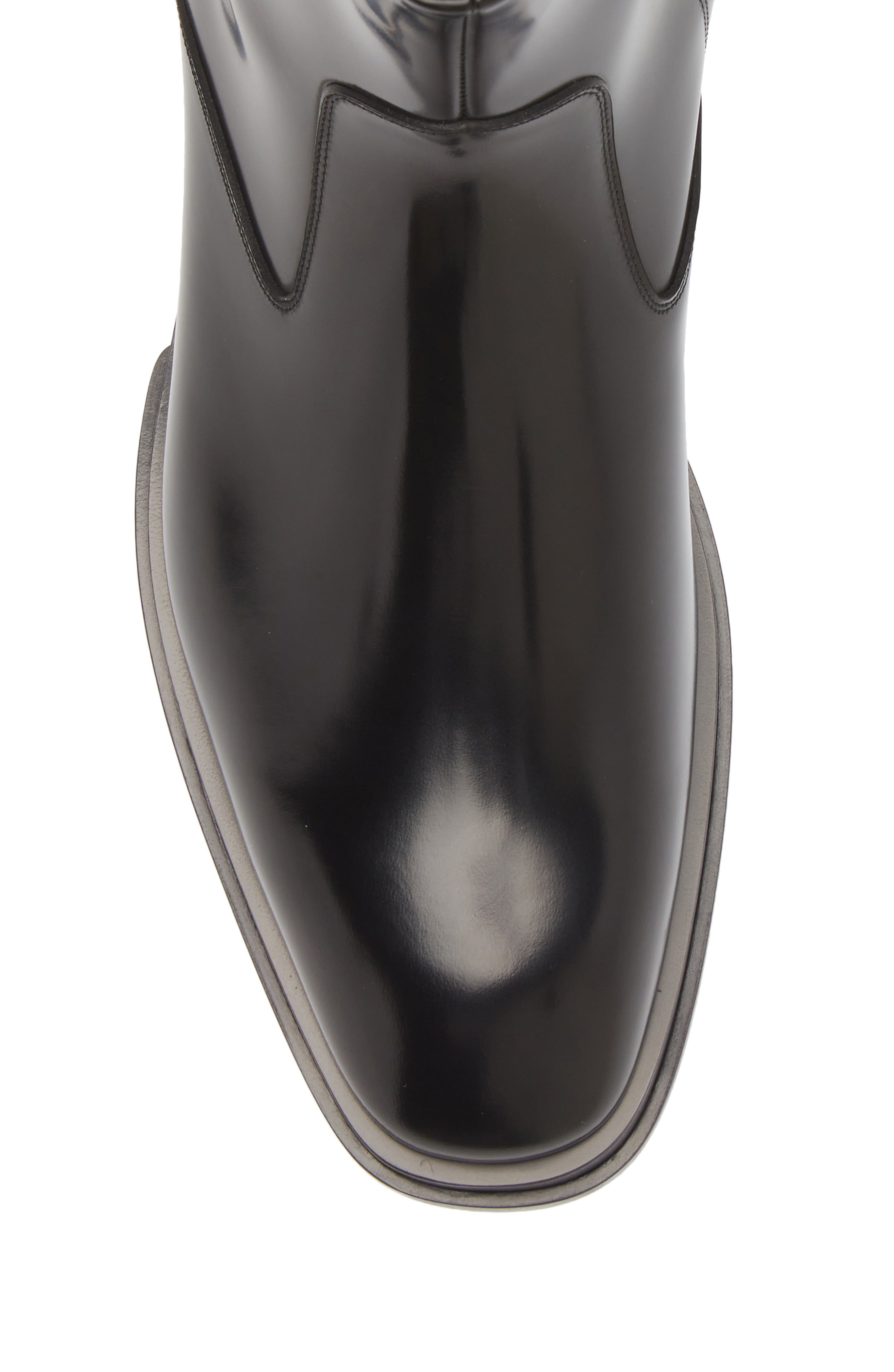 McQueen Slash Chelsea Boot, Alternate, color, 