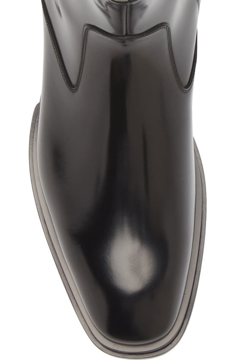 McQueen Slash Chelsea Boot, Alternate, color,