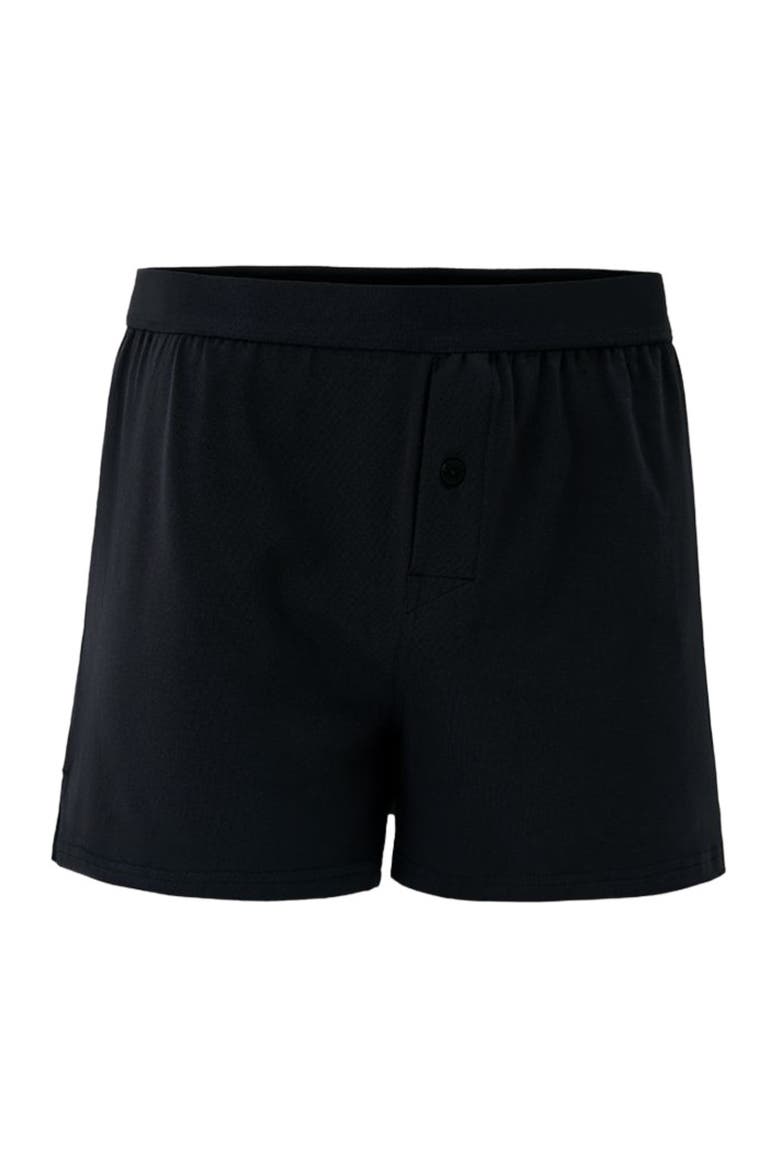 Organic Cotton Everyday Knit Boxer 4-Pack, Alternate, color, Black