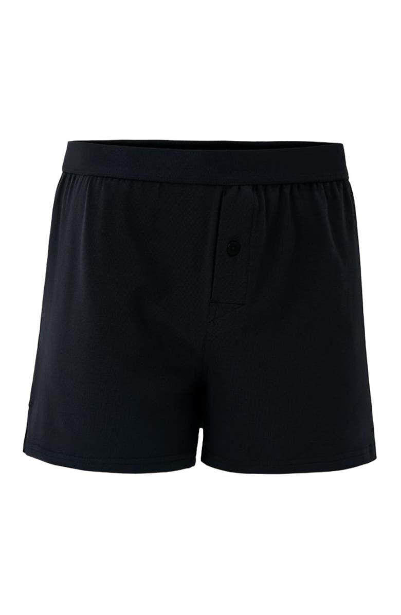 Pact Organic Cotton Everyday Knit Boxer 4-Pack, Alternate, color, Black