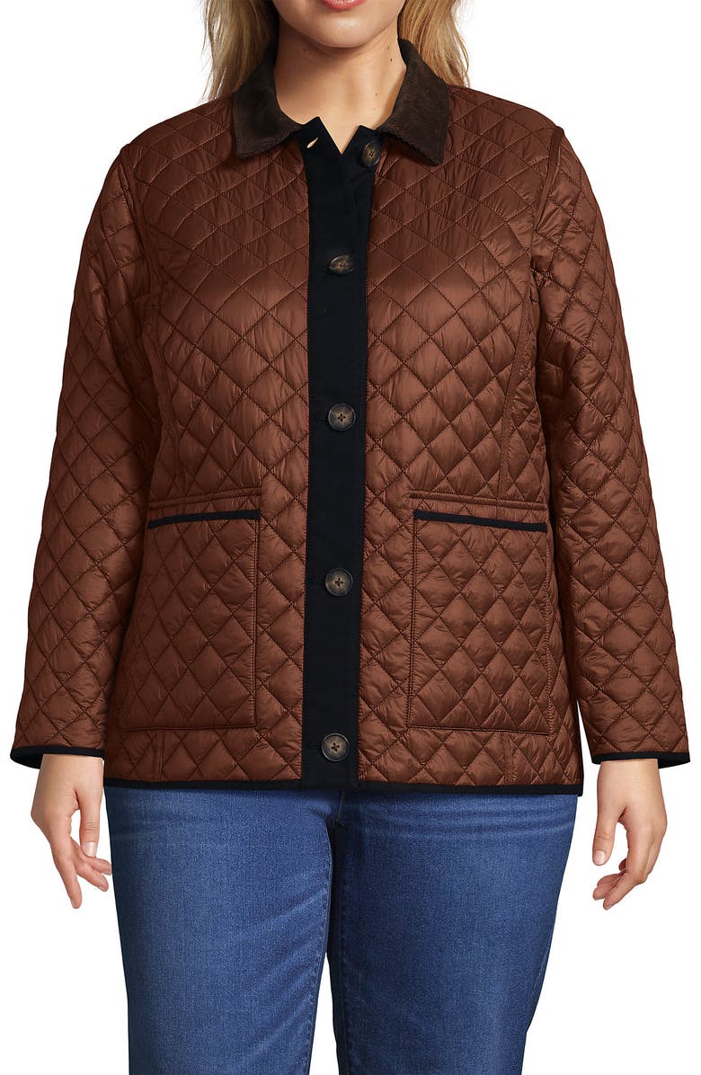 Lands' End Reversible Barn Quilted Jacket, Main, color, 