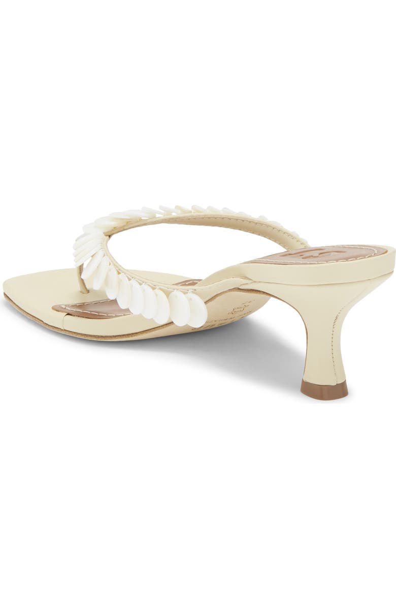STAUD Freja Embellished Thong Sandal, Alternate, color, Cream