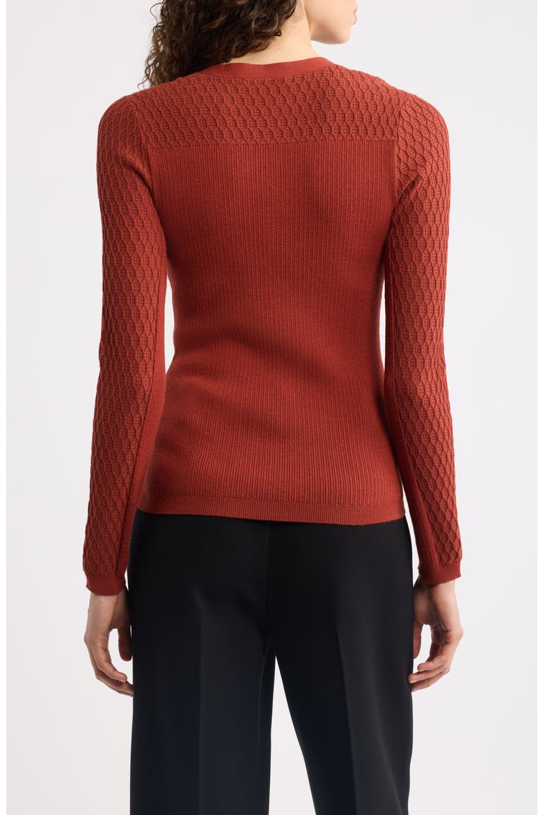 The Yusra V-Neck Sweater, Alternate, color, TOASTED SAFFRON