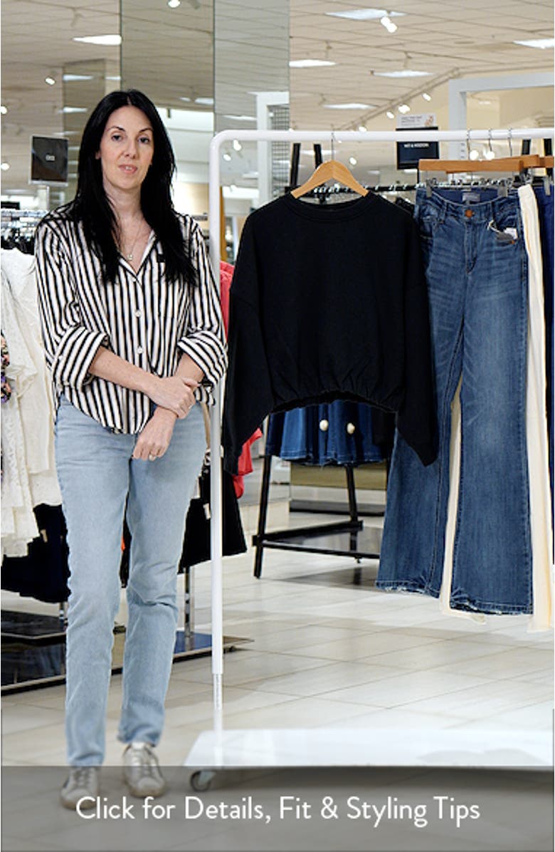 Cinch Waist Fleece Sweatshirt, sales video thumbnail