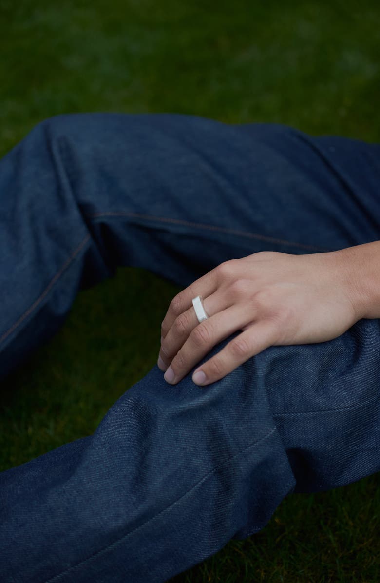 Arkenciel Square Ring in Solid Sterling Silver, Alternate, color, Polished Silver