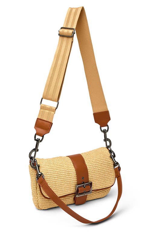 Think Royln Socialite Crossbody Bag In Dune Raffia
