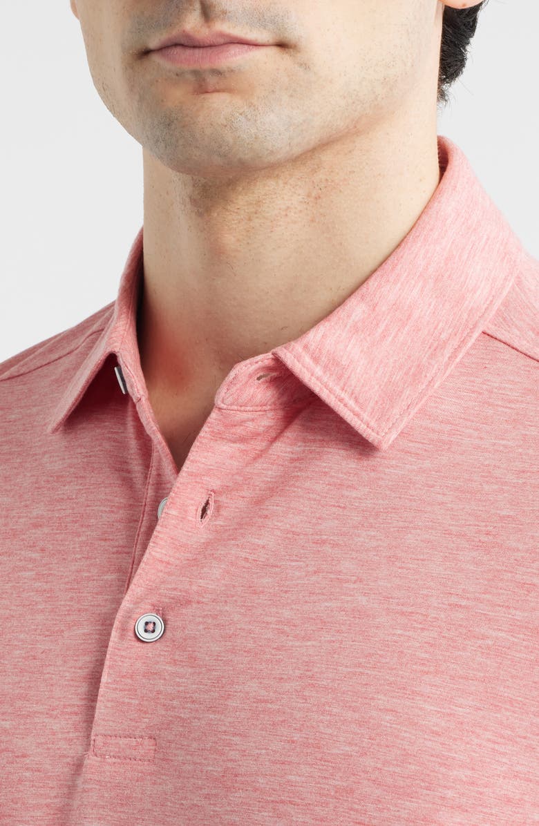 Johnston & Murphy XC+<sup>™</sup> Apex Performance Polo, Alternate, color, Coral Heather