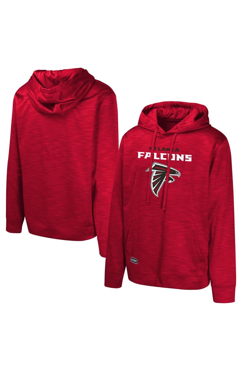 Outerstuff Men's Red Atlanta Falcons Streak Fleece Pullover Hoodie, Alternate, color,