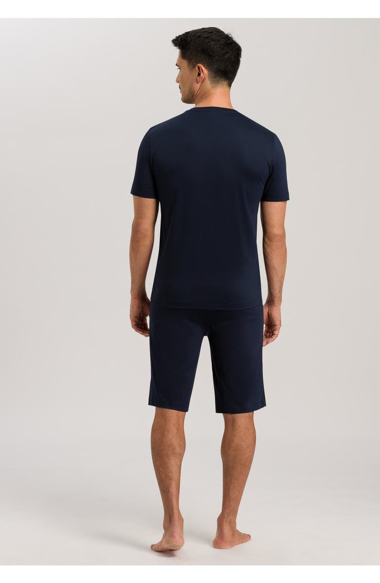 Hanro Night Selection Cotton Pajama Set, Alternate, color, Deep Navy