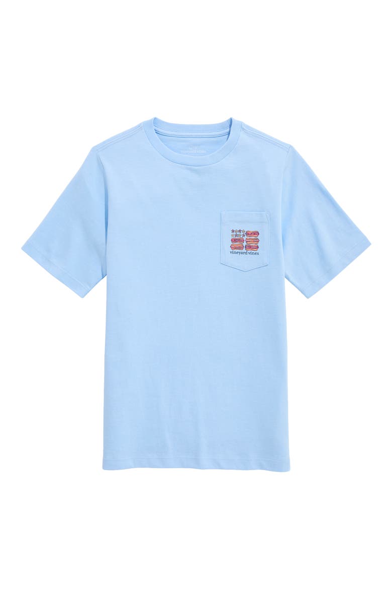 Kids' Hot Dog Graphic Cotton T-Shirt, Main, color, JAKE BLUE