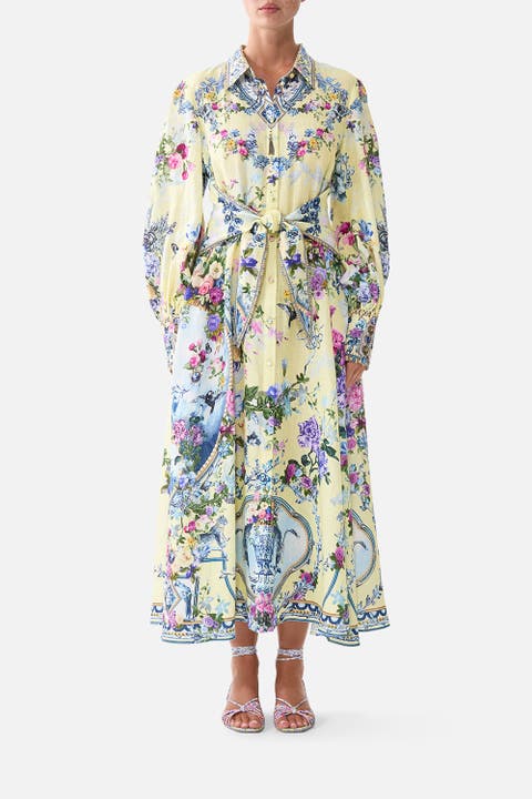 Waist Tie Shirt Dress