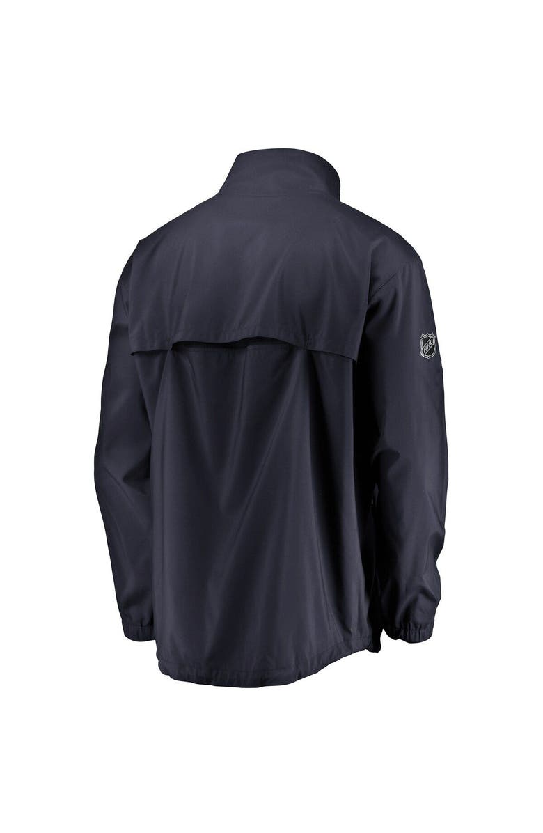 FANATICS Men's Fanatics Branded Navy/Orange Edmonton Oilers Authentic Pro Rinkside Full-Zip Jacket, Alternate, color, 