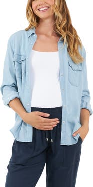 Ripe Maternity Bec Chambray Shirt