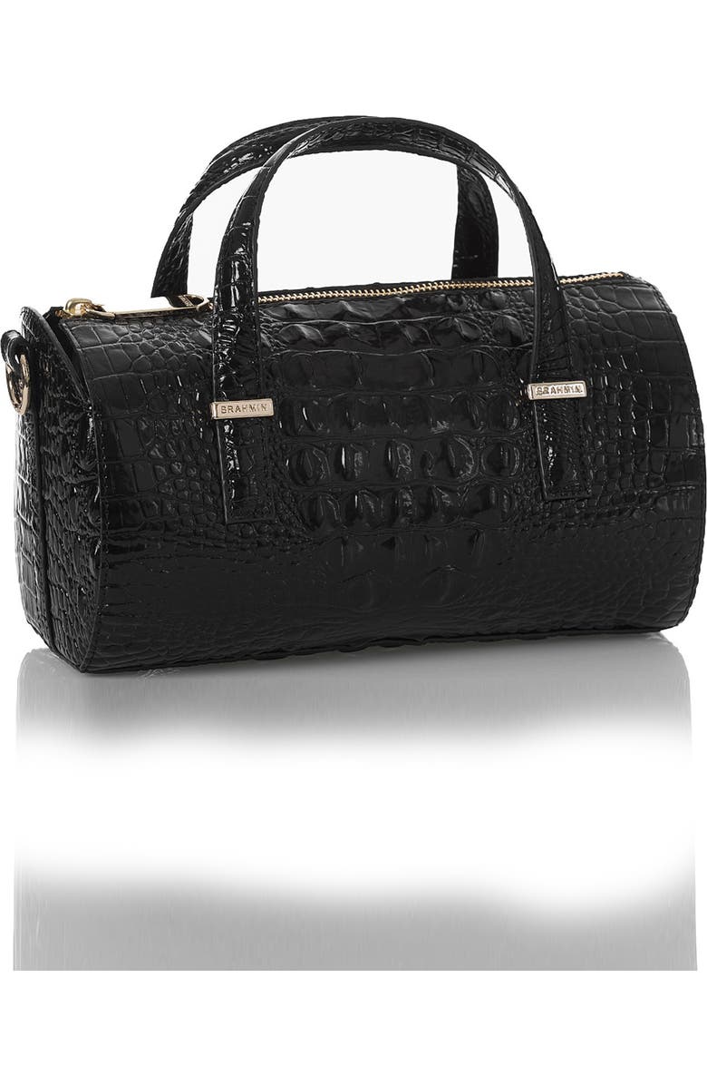 Brahmin Claire Croc Embossed Leather Top Handle Bag, Alternate, color,