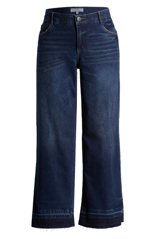 Wit & Wisdom Sam 'ab'solution Release Hem High Waist Wide Leg Jeans In Indigo Artisanal