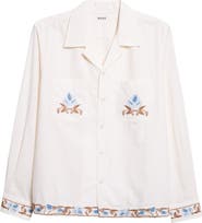 Bode Nouveau Vine Long Sleeve Button-Up Shirt