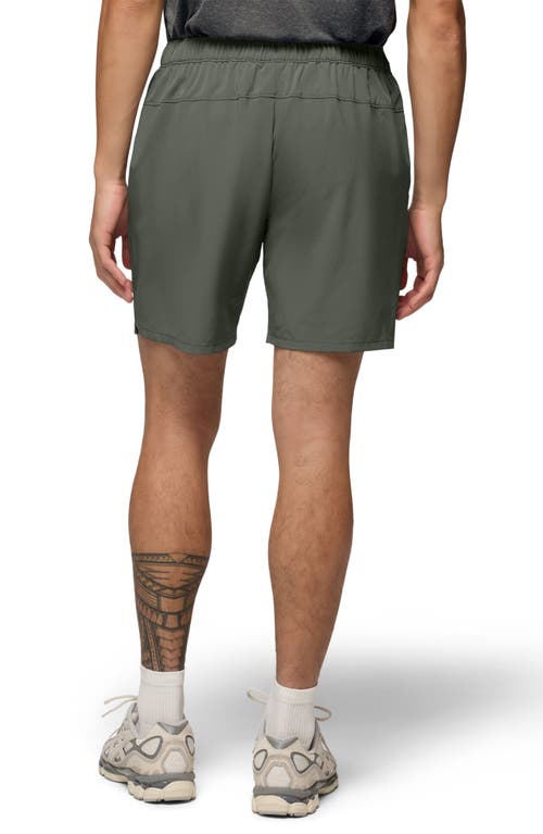 Prana Discovery Trail Drawstring Shorts In Green