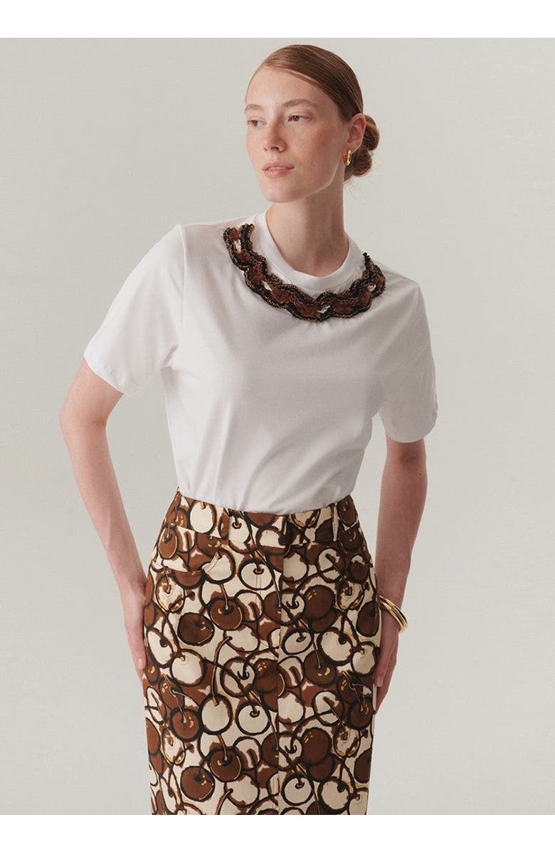 Exquise Morgan T Shirt, Alternate, color, White