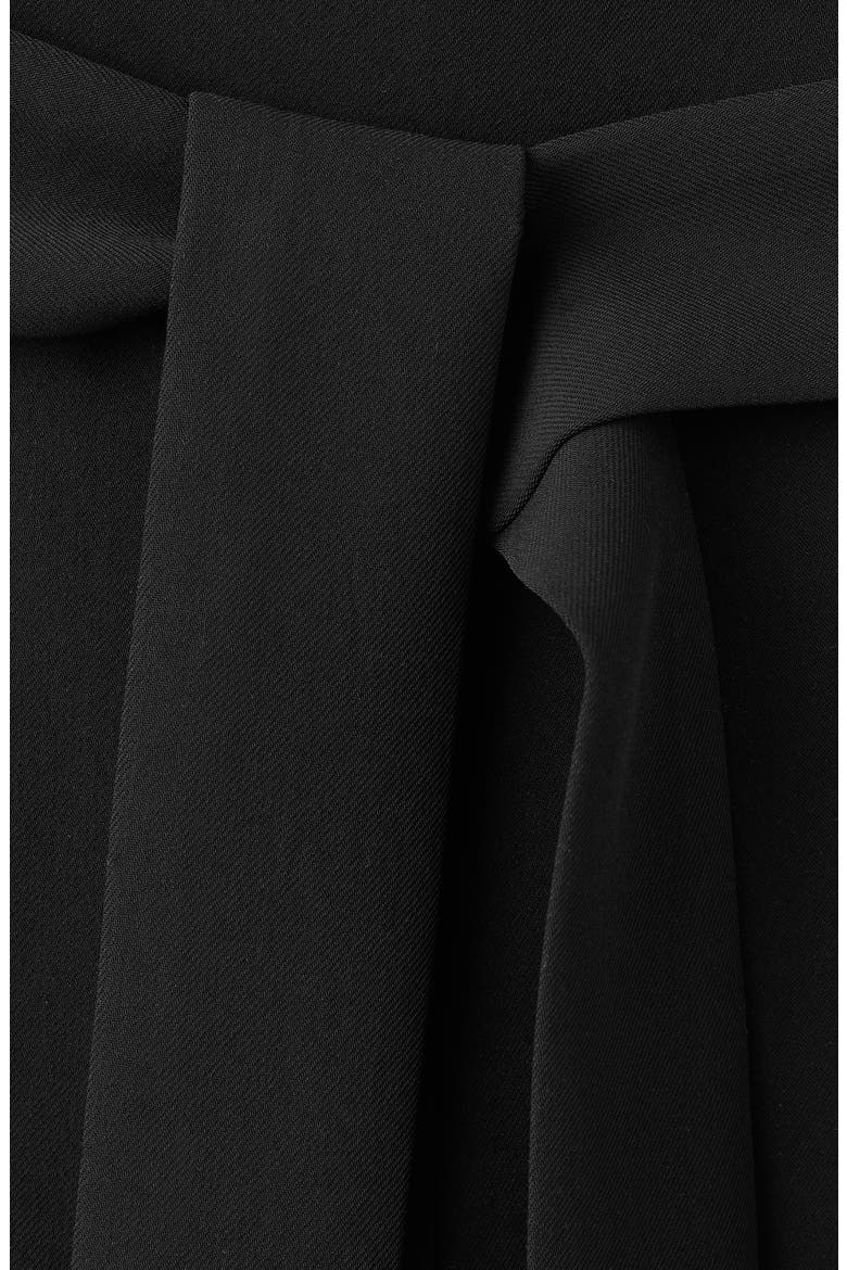 Pleated Halter Jumpsuit, Alternate, color, BLACK