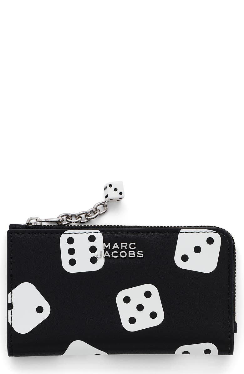 Marc Jacobs The Medium Flat Leather Wallet, Main, color, 