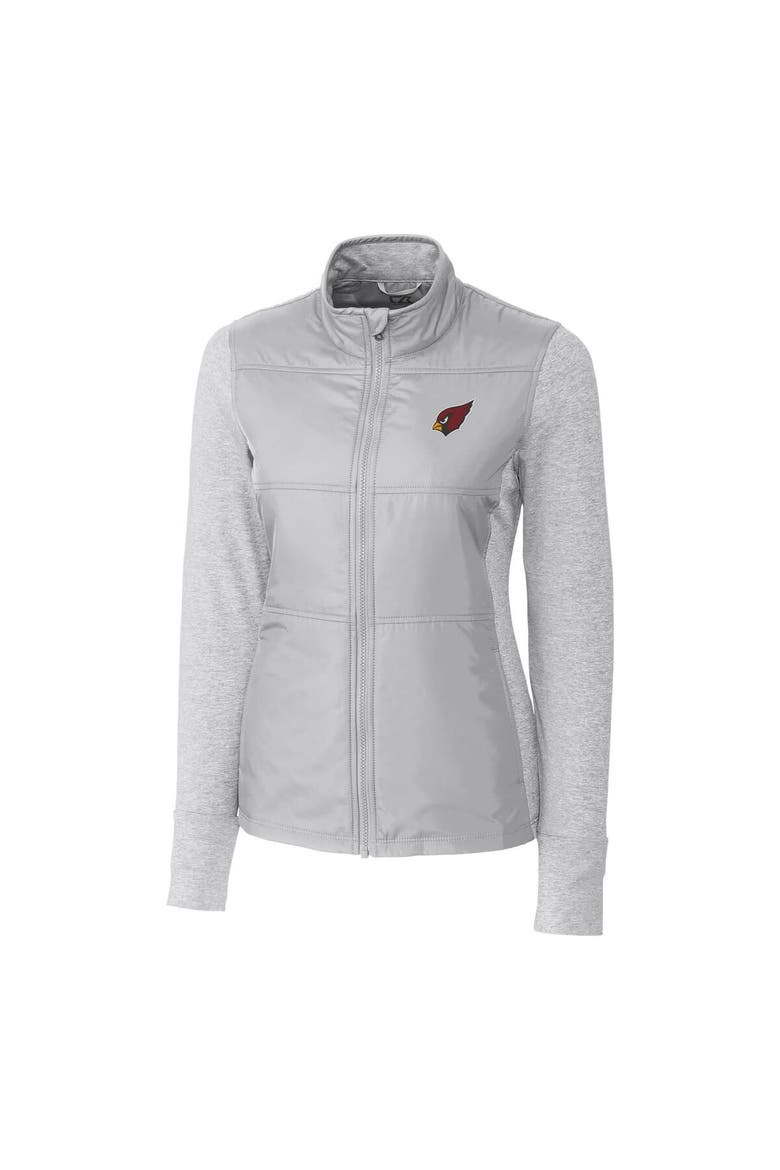 Women's Cutter & Buck Gray Arizona Cardinals Stealth Full-Zip Jacket, Alternate, color, Gray