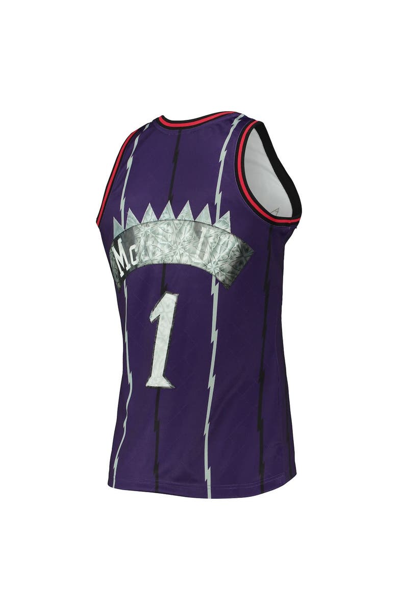 Mitchell & Ness Men's Mitchell & Ness Tracy McGrady Purple Toronto Raptors 1998/99 Hardwood Classics NBA 75th Anniversary Diamond Swingman Jersey, Alternate, color, 