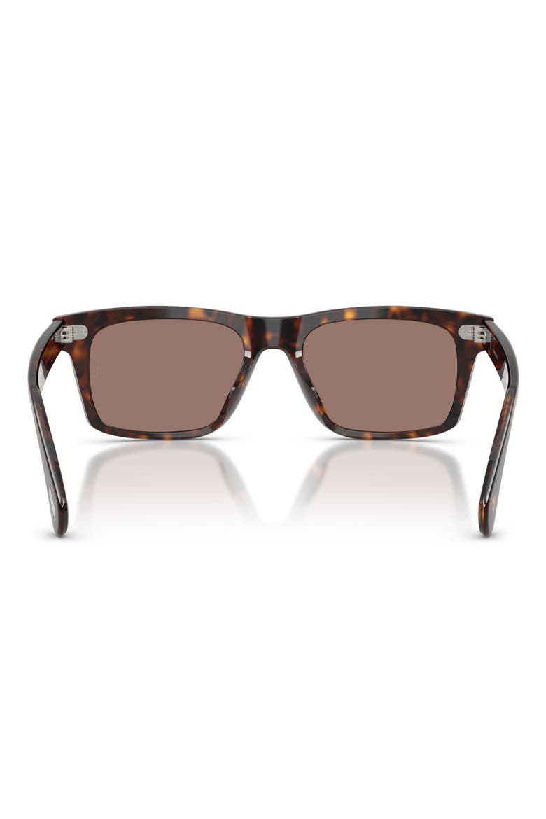 x Roger Federer Mr. Federer 55mm Polarized Rectangular Sunglasses, Alternate, color, SIERRA