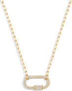 Electric Picks Melrose Crystal Carabiner Necklace