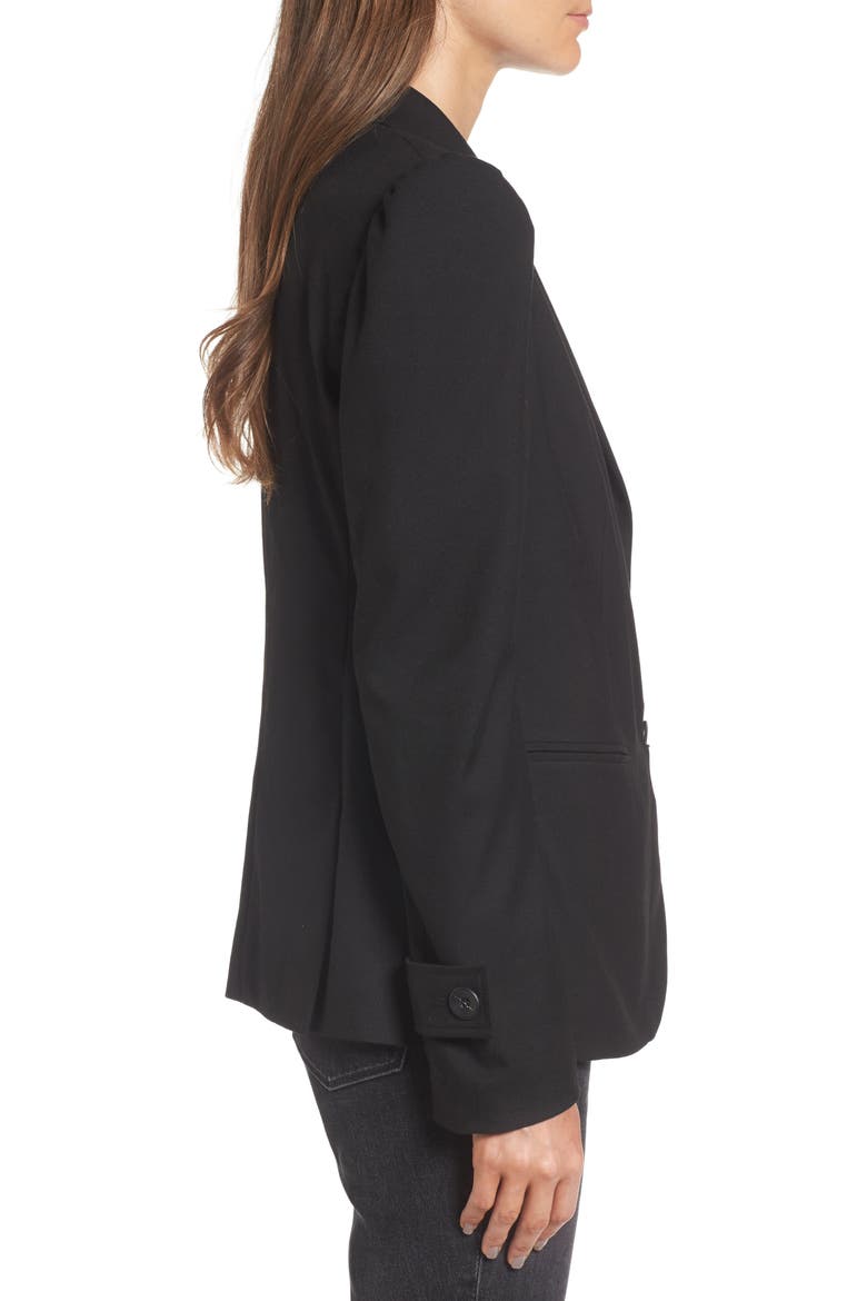 x Something Navy Blazer, Alternate, color, BLACK