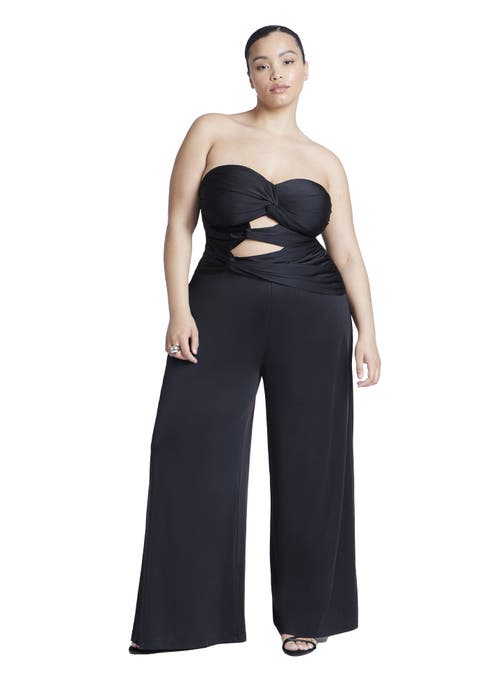 Twist Detail Jumpsuit With Cutout (Plus Available)