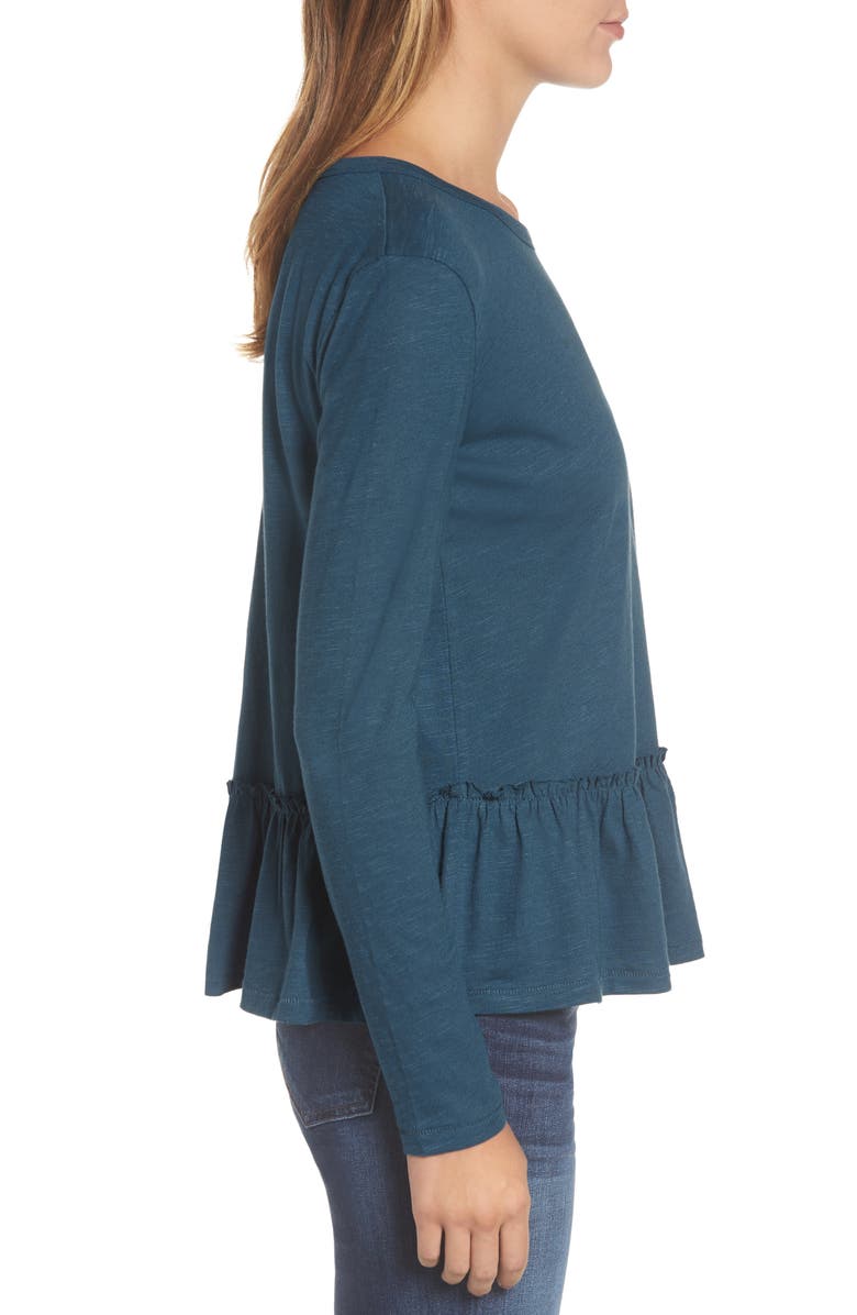 Caslon<sup>®</sup> Peplum Tee, Alternate, color,