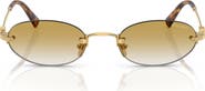 Miu Miu Miu Regarde 51mm Gradient Oval Sunglasses