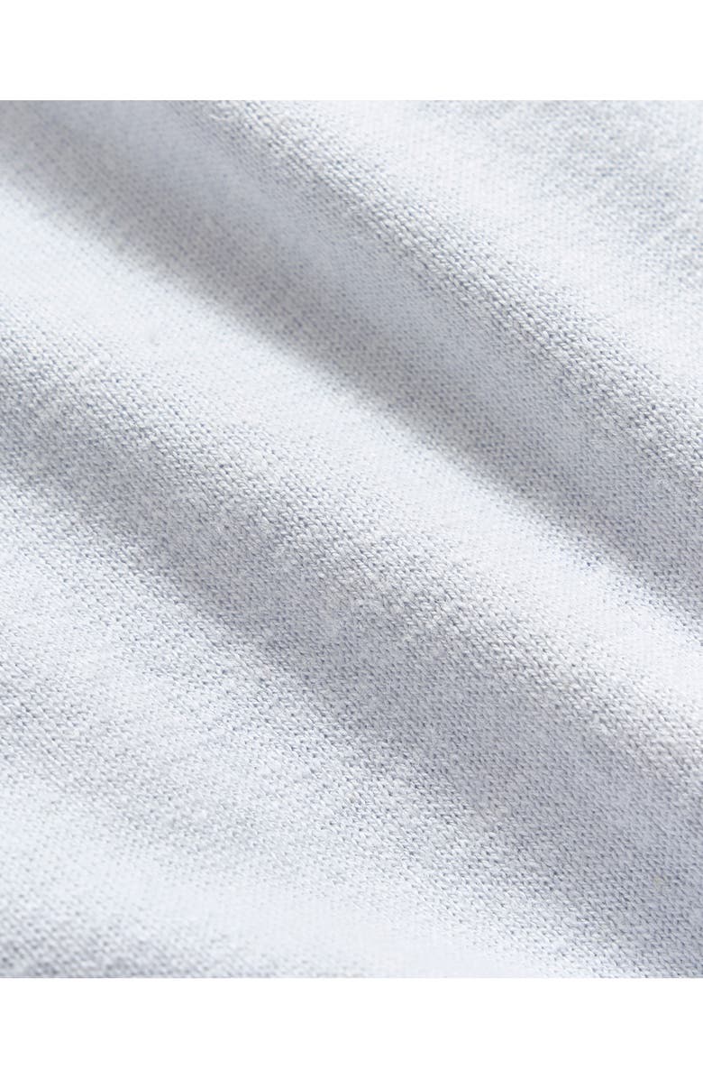 Billy Reid Short Sleeve Hemp & Cotton Henley, Alternate, color, Grey Mist