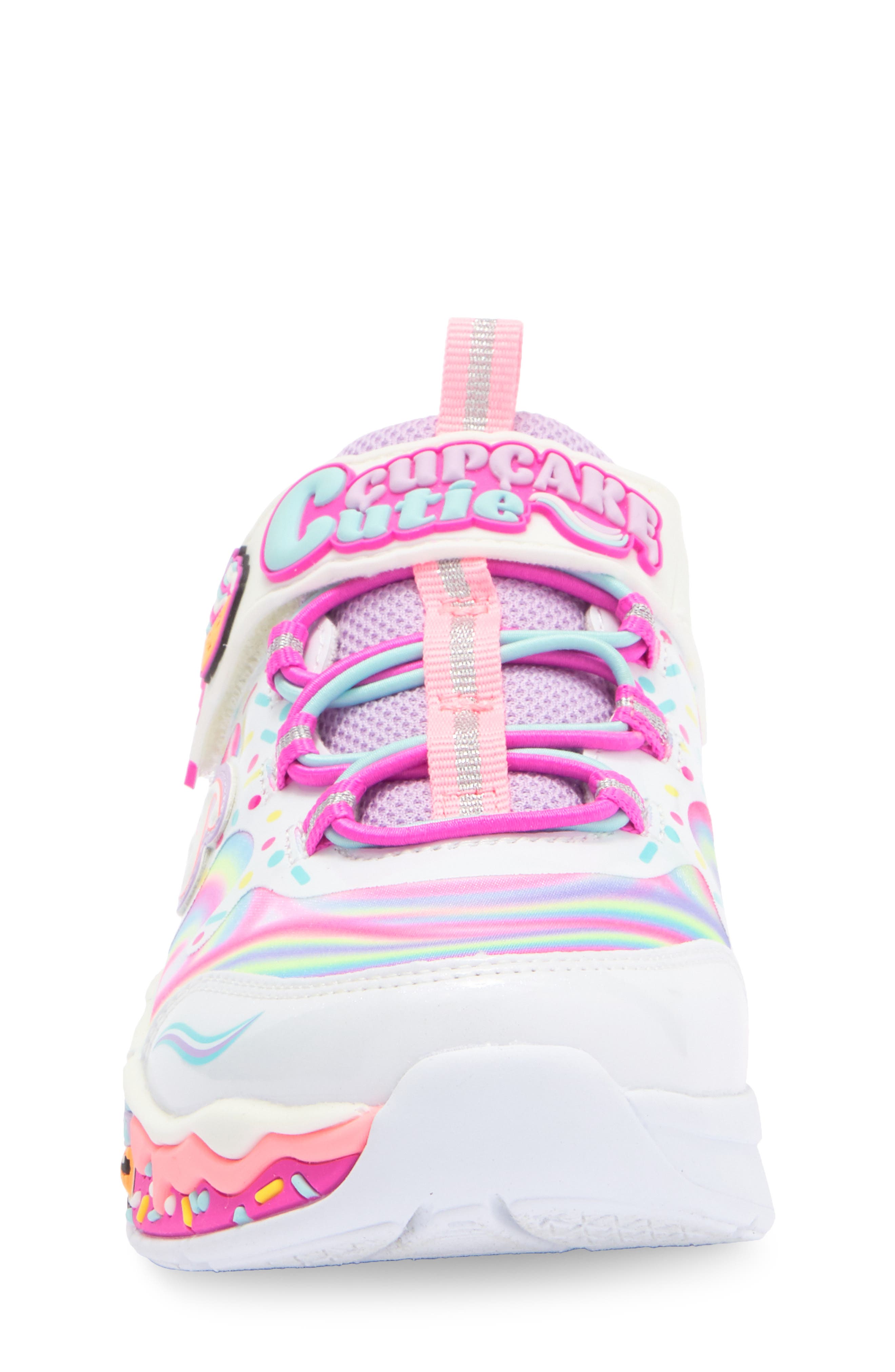 SKECHERS Kids' Cupcake Cutie Sneaker, Alternate, color, White/ Multi