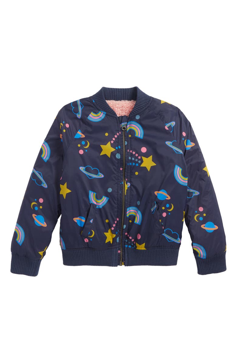 Tucker + Tate Reversible Nylon & Faux Fur Bomber Jacket, Main, color,