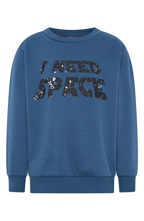 Kids' I Need Space Graphic Print Sweatshirt (Toddler & Little Kid)