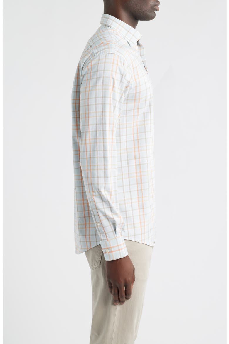 Texel Open Check Everyday Performance Button-Up Shirt, Alternate, color, BREEZE