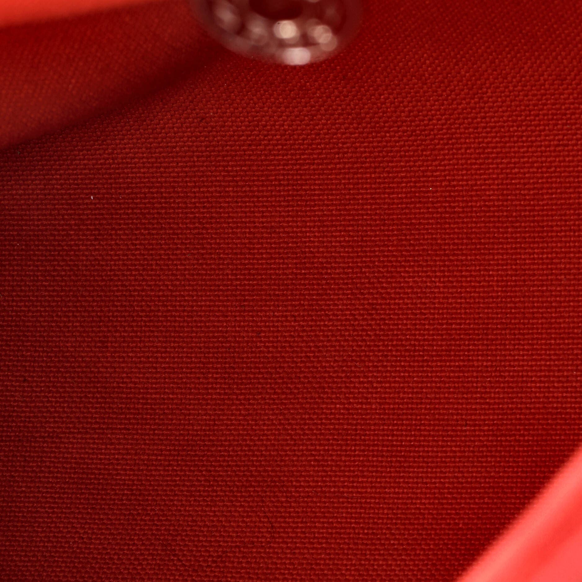 Pre-Owned Hermes Herbag Zip Leather and Toile 31, Alternate, color, Rouge Tomate