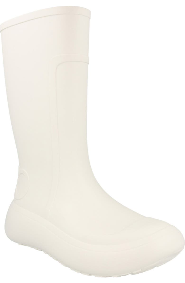 FERRAGAMO Gancini Logo Rain Boot, Main, color, Off White