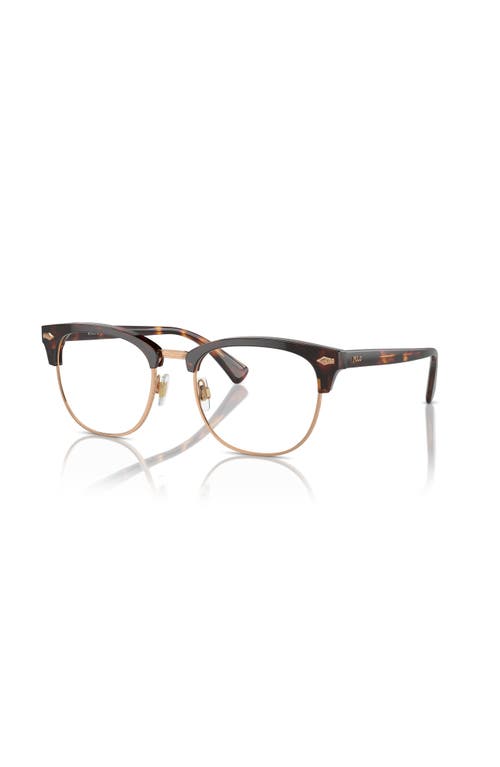 Polo Ralph Lauren 54mm Square Optical Glasses In Brown