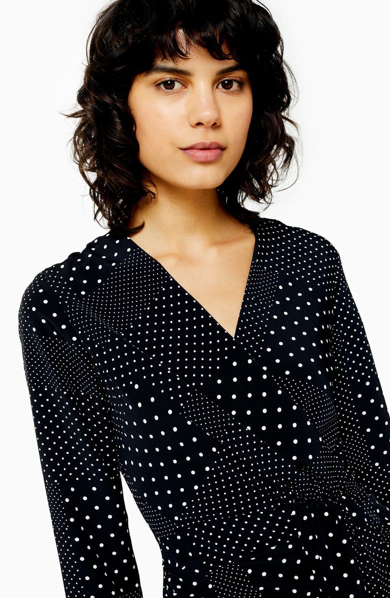 Topshop Twist Front Minidress, Alternate, color,