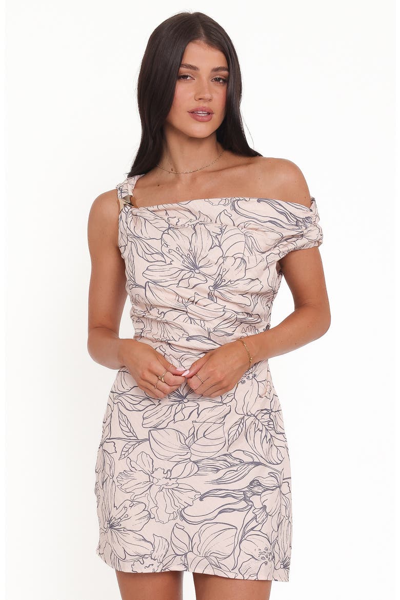 Aleyna One-Shoulder Floral Minidress, Alternate, color, FLORAL PRINT